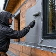 waterproofing-exterior-walls-construction-worker Wheeler Painting and Restoration Services | Waterproofing Exterior Walls: PNW Protection Guide